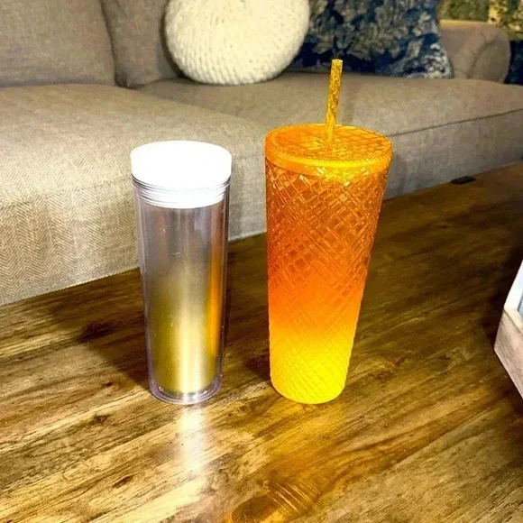 Lot of 2: NWOT STARBUCKS Coffee Company Tumblers Cups with lids - Picture 2 of 7